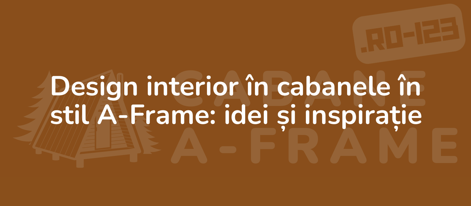 Design interior în cabanele în stil A-Frame: idei și inspirație