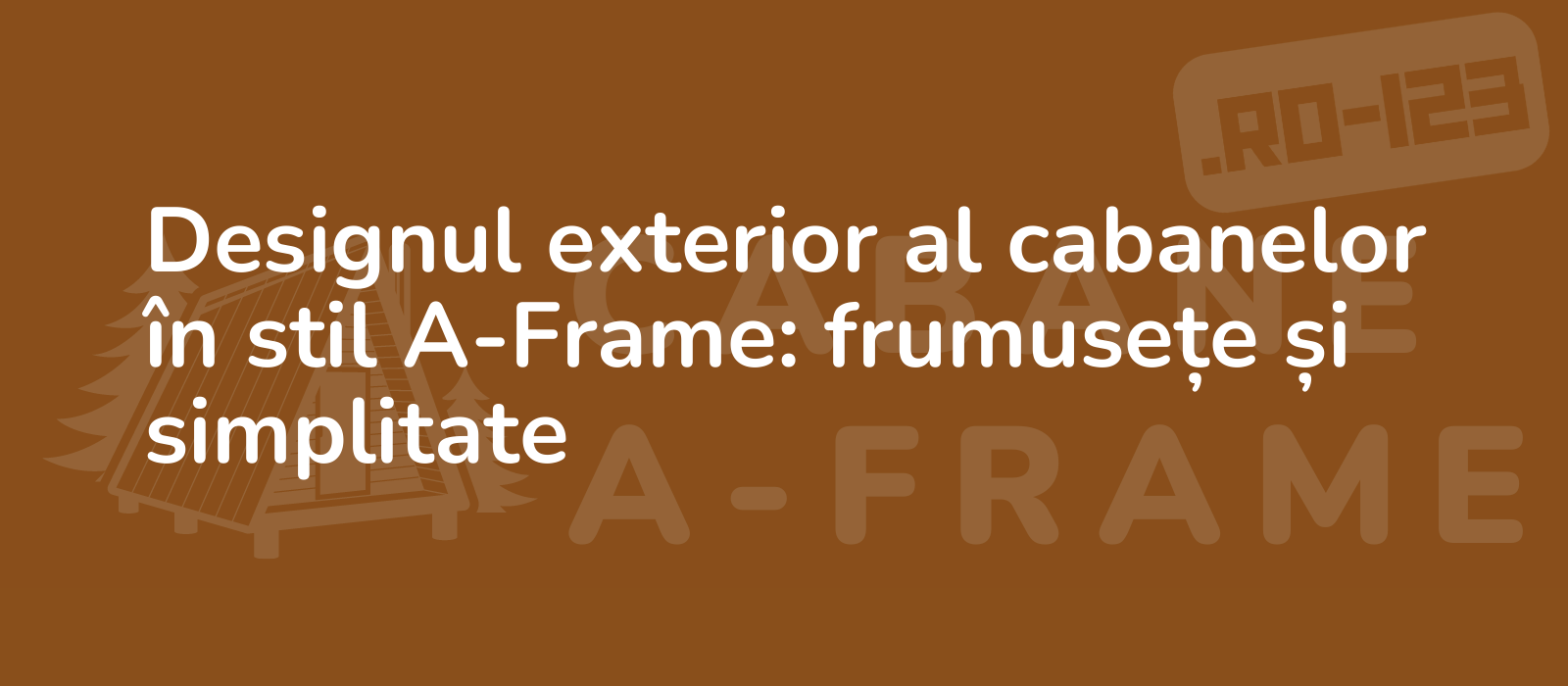 Designul exterior al cabanelor în stil A-Frame: frumusețe și simplitate