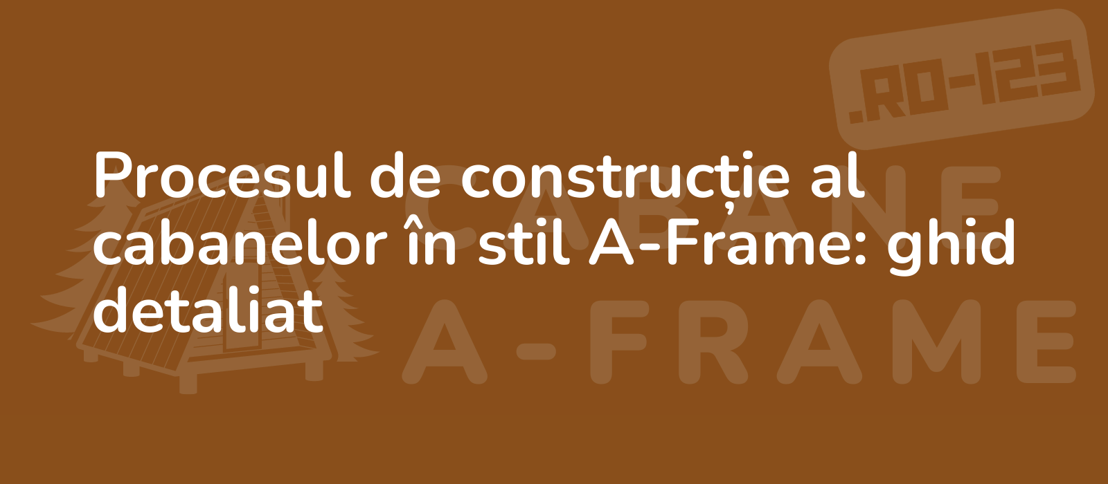 Procesul de construcție al cabanelor în stil A-Frame: ghid detaliat